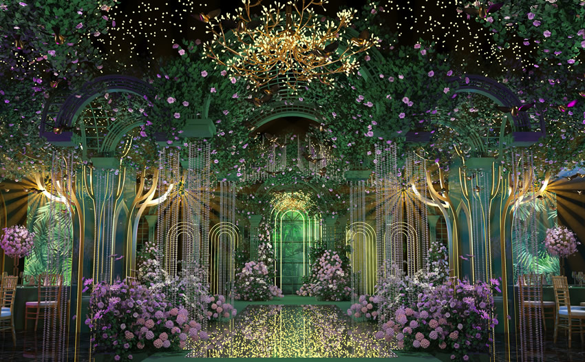 吴兴奇妙森林婚礼堂效果展示